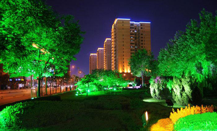 东莞七度照明城市园林景观灯效果实拍