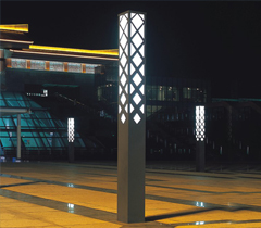 现代简约广场镂空景观灯柱