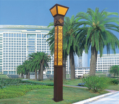 3.5米新中式广场镂空景观灯柱
